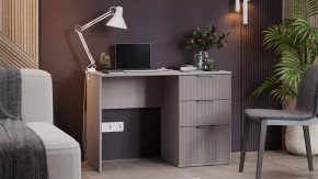 Стол письменный «Графит» Глиняно серый, Холст латте в Увате - uvat.mebel-tymen.ru | фото