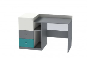 Стол письменный Клео Ст-1, 1300 мм, графит, миндаль, океан Диал в Увате - uvat.mebel-tymen.ru | фото