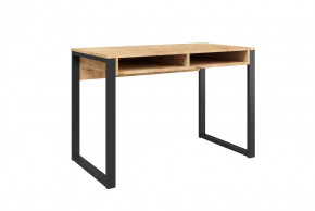 Стол письменный Лунар, дуб бунратти/черный в Увате - uvat.mebel-tymen.ru | фото