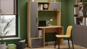 Стол письменный тип 15 Дуб Крафт золотой, Графит Серый в Увате - uvat.mebel-tymen.ru | фото