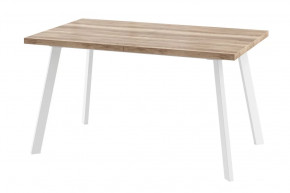 Стол раздвижной Borg-140, дуб каньон/белый в Увате - uvat.mebel-tymen.ru | фото