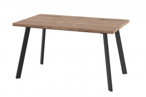 Стол раздвижной Borg-140, дуб велингтон/черный в Увате - uvat.mebel-tymen.ru | фото