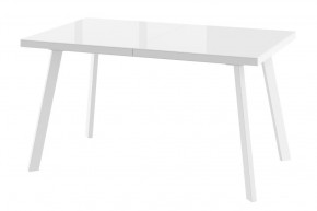 Стол раздвижной Borg-140, оптивайт белый/белый в Увате - uvat.mebel-tymen.ru | фото