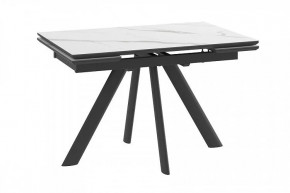 Стол раздвижной Jack-120, calakatta st cer/черный в Увате - uvat.mebel-tymen.ru | фото