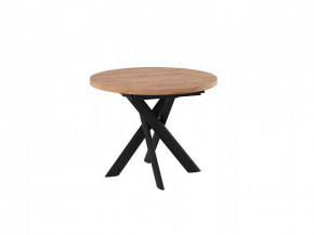 Стол раздвижной RONALDO-100, дуб велингтон/черный в Увате - uvat.mebel-tymen.ru | фото