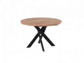 Стол раздвижной RONALDO-120, дуб велингтон/черный в Увате - uvat.mebel-tymen.ru | фото