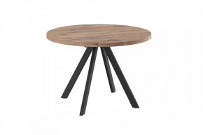 Стол раздвижной RONDO М-110, дуб велингтон/черный в Увате - uvat.mebel-tymen.ru | фото