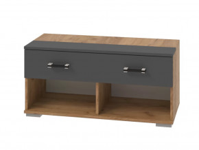 Тумба без подушки Бостон Секция-8 Дуб Вотан/Антрацит в Увате - uvat.mebel-tymen.ru | фото