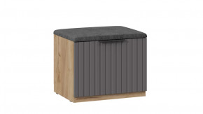 Тумба для обуви «Хилтон» Исп.2.1 Дуб Крафт золотой, Графит матовый в Увате - uvat.mebel-tymen.ru | фото