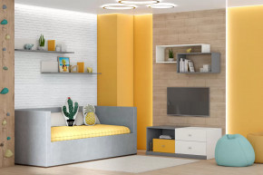 Тумба Клео Т-1, 1200 мм, графит, миндаль, солнечный Диал в Увате - uvat.mebel-tymen.ru | фото