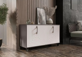 Тумба Квадро М-5, софт серый/софт вайт в Увате - uvat.mebel-tymen.ru | фото