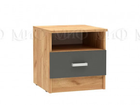 Тумба прикроватная Мартина ЛДСП Графит, Дуб крафт в Увате - uvat.mebel-tymen.ru | фото