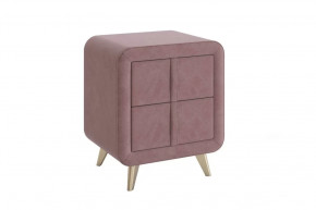 Тумба прикроватная Софи 2 пудра (велюр) в Увате - uvat.mebel-tymen.ru | фото