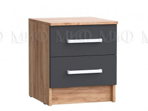 Тумба с 2мя ящиками 2 шт Мартина ЛДСП Графит, Дуб крафт в Увате - uvat.mebel-tymen.ru | фото