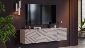 Тумба ТВ Танго Глиняно серый/Холст Латте в Увате - uvat.mebel-tymen.ru | фото