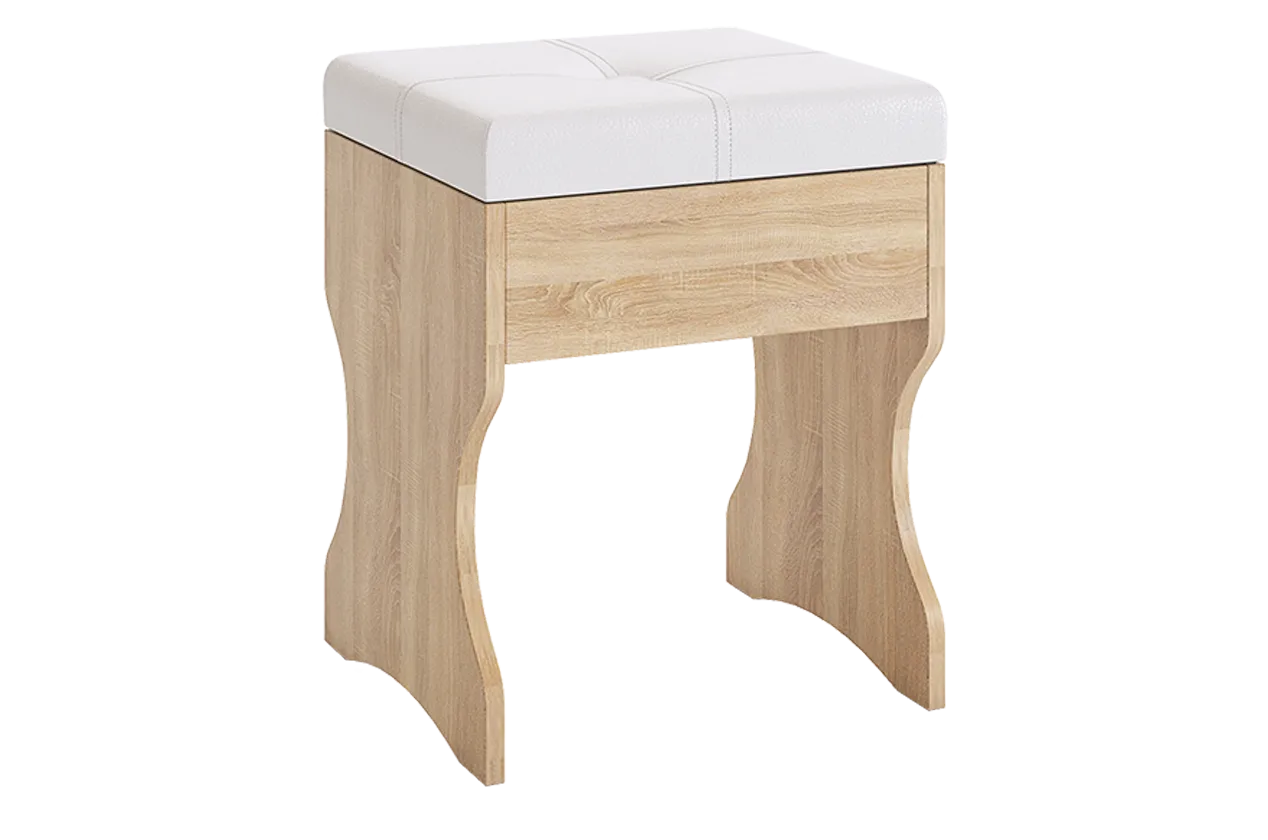 Пуф Виктория-1 дуб сонома в Увате - uvat.mebel-tymen.ru | фото