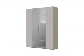 Вива Шкаф распашной ШР-4 2 зеркала Латте/Текстиль в Увате - uvat.mebel-tymen.ru | фото